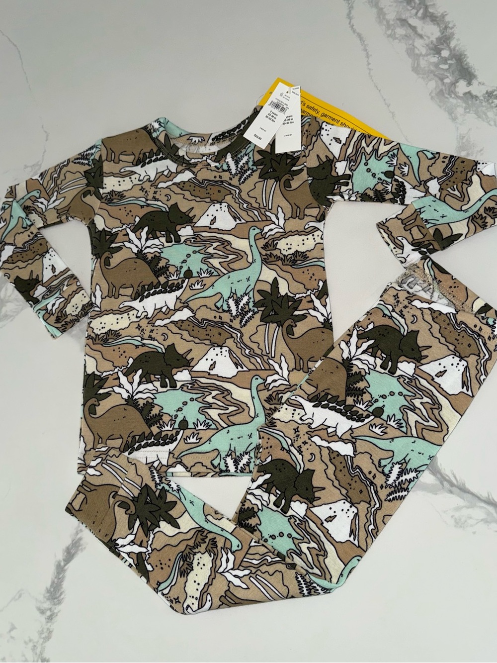 GAP Toddler Boys Dinosaur Pajama Set 2T NEW